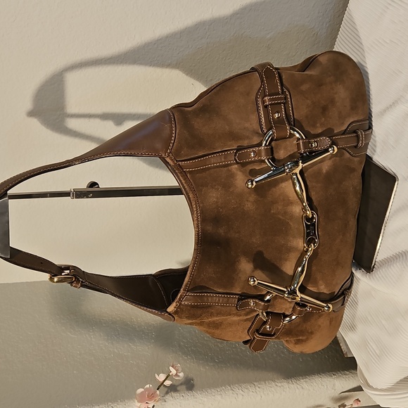 Gucci 85th Anniversary Suede Shoulder Bag - Picture 3 of 5